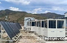 中铁三局采用221meiye光伏板热泵低温采暖2万平